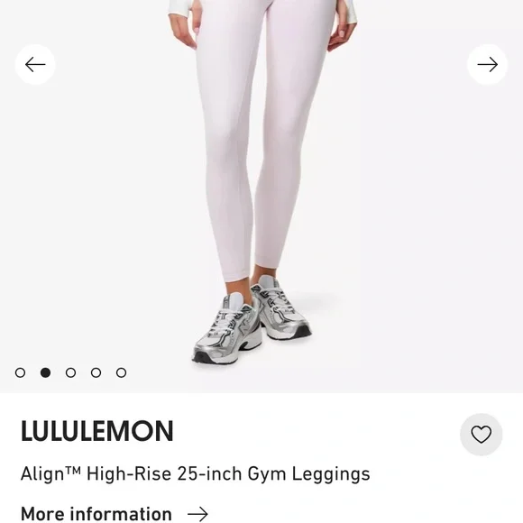 NWT lululemon BLISSFUL PINK align 25” leggings size US 4 - Picture 9 of 15